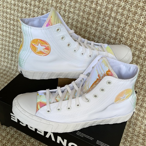 Converse Untitled Hi White/White/Iridescent MEN`S - Picture 10 of 16